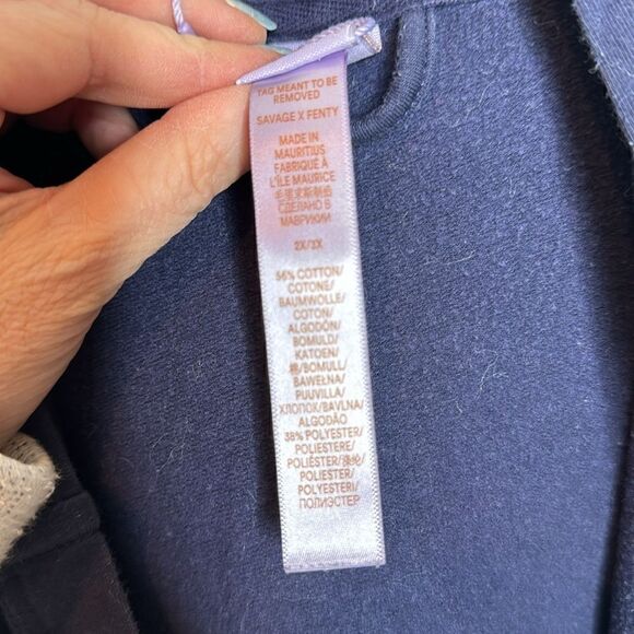 Savage X Fenty Open Hoodie Sweatshirt. Size 2X. - Picture 4 of 8